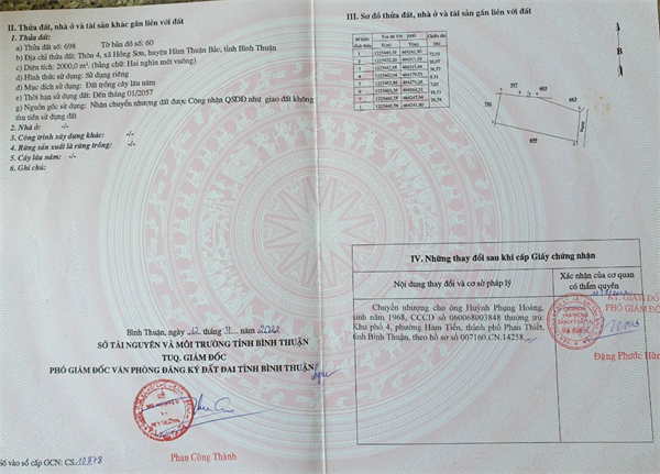 Cần bán 1 thửa đất cln ở vị trí được quy hoạch đất ở gần trường trung học, UBND xã Hồng sơn
